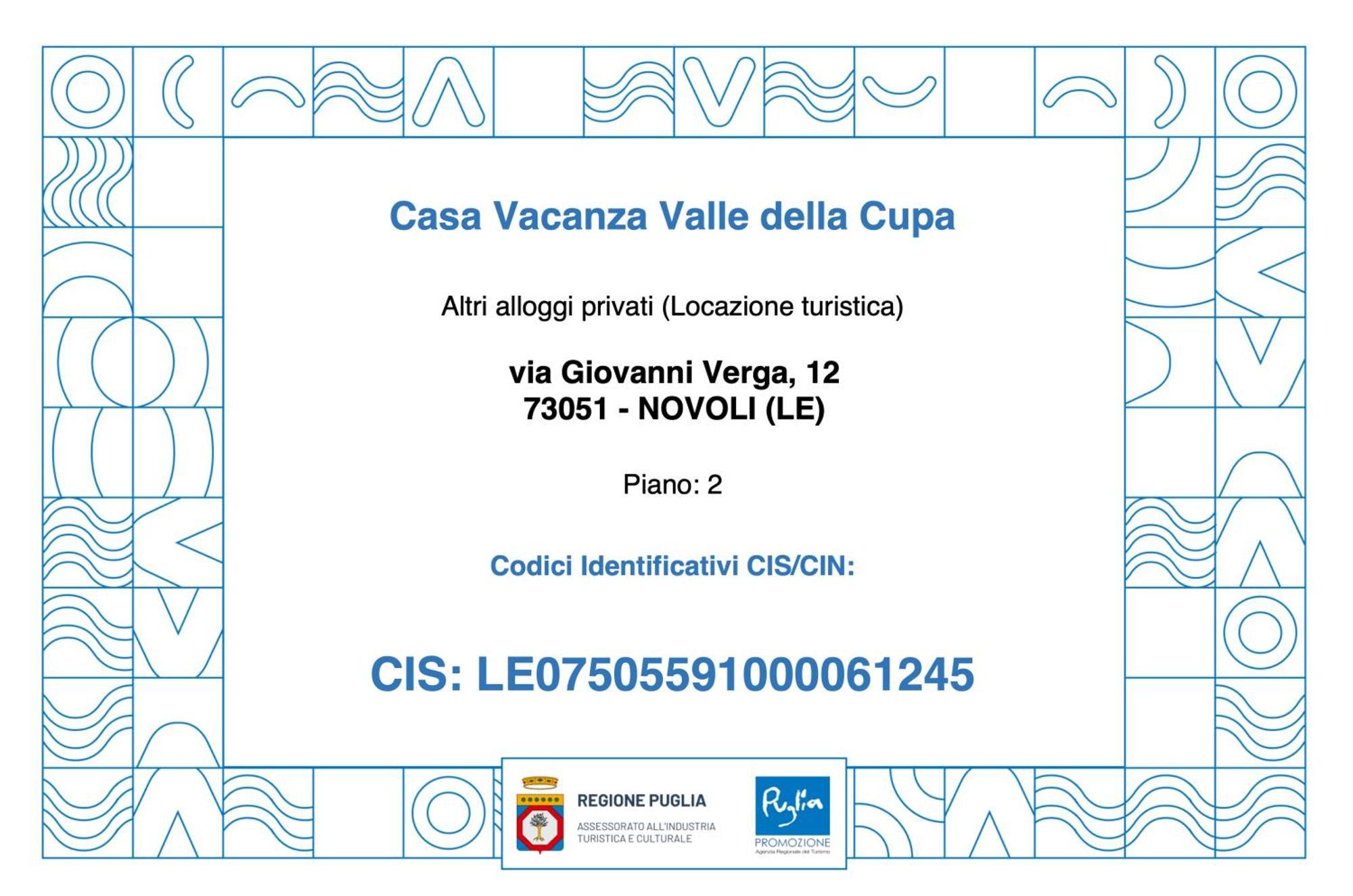 Casa Vacanza Valle Della Cupa Novoli Kültér fotó